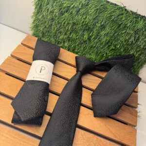 Gravata Floral Erça Black