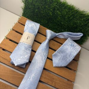 Gravata Kashimir Aricanduva Azul Bebê