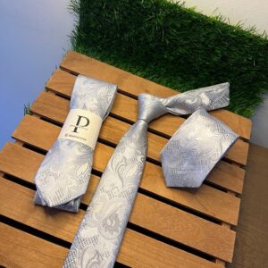 Gravata Kashimir Gumball Prata