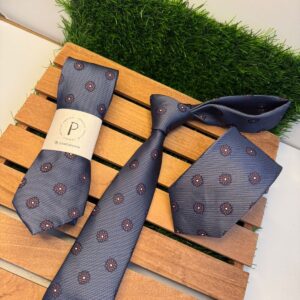 Gravata Floral Salitre – SemiSlim 7cm