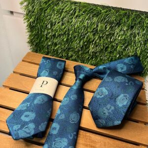 Gravata Floral Valentin Verde Esmeralda