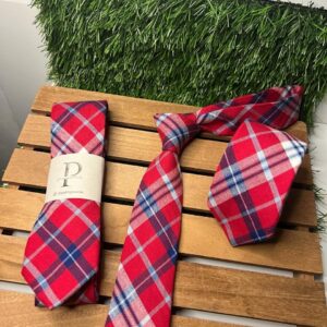 Gravata Xadrez de Algodão Pravato