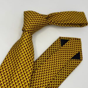 Gravata de Seda Paolo Amarela