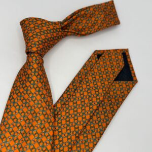 Gravata de Seda Luigi Laranja