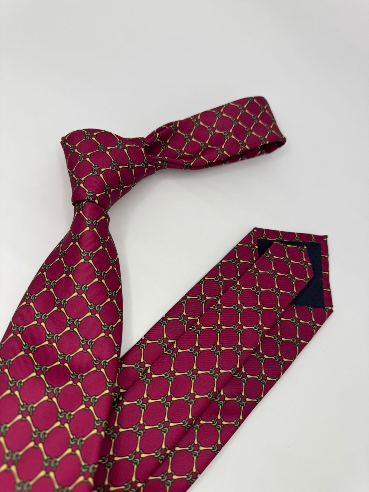 Gravata de Seda Matteo Fúcsia - Imagem 2