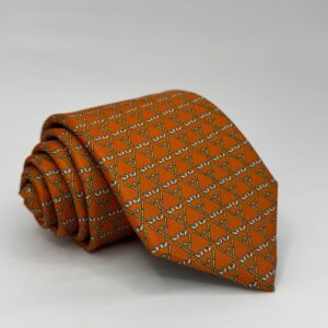 Gravata de Seda Salavatore Laranja