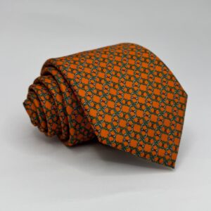 Gravata de Seda Luigi Laranja