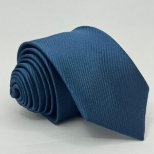 Gravata Azul Petróleo Lisa