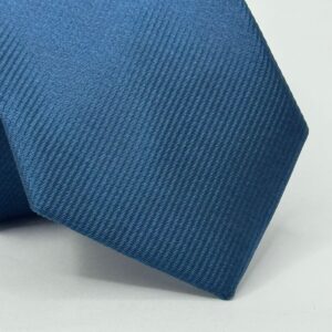 Gravata Azul Petróleo Lisa