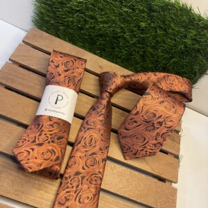 Gravata Floral Sakura Terracota