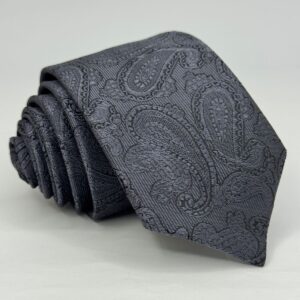 Gravata Kashimir Times Cinza Chumbo